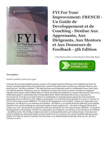 Fyi For Your Improvement Ebook